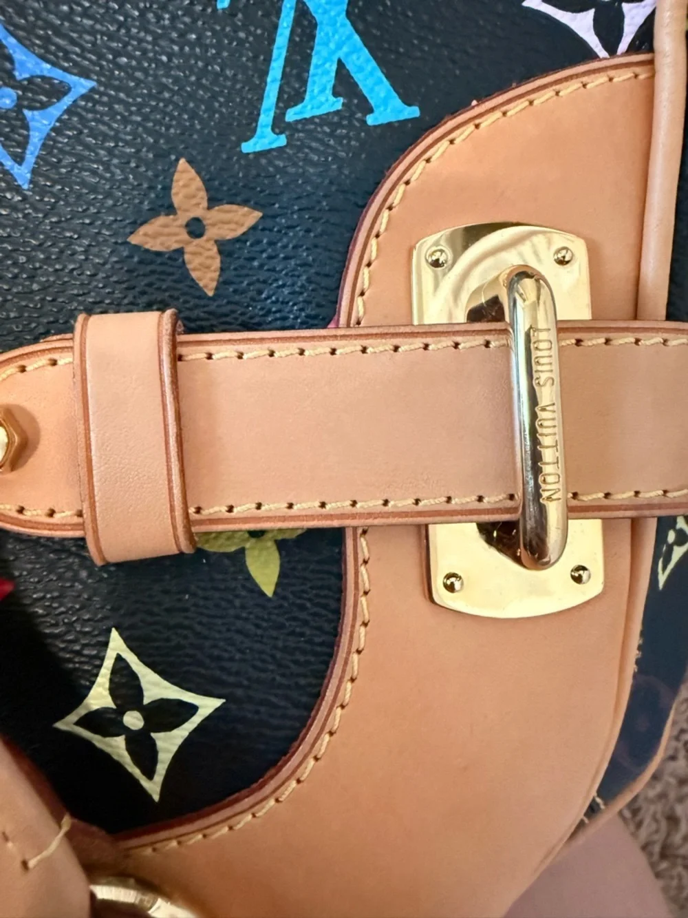 Limited Edition Louis Vuitton Claudia in Noir Monogram Multicolor AS2140